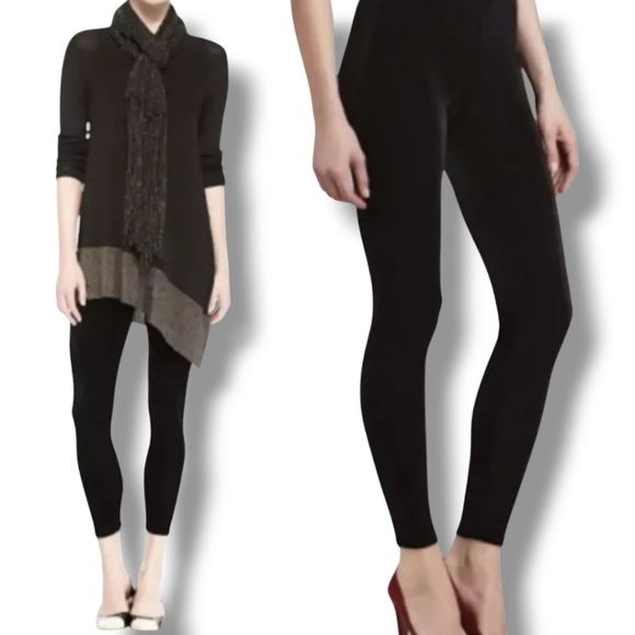 Eileen Fisher Velvet Ankle Skinny Pant in Black Size Small - Picture 1 of 9